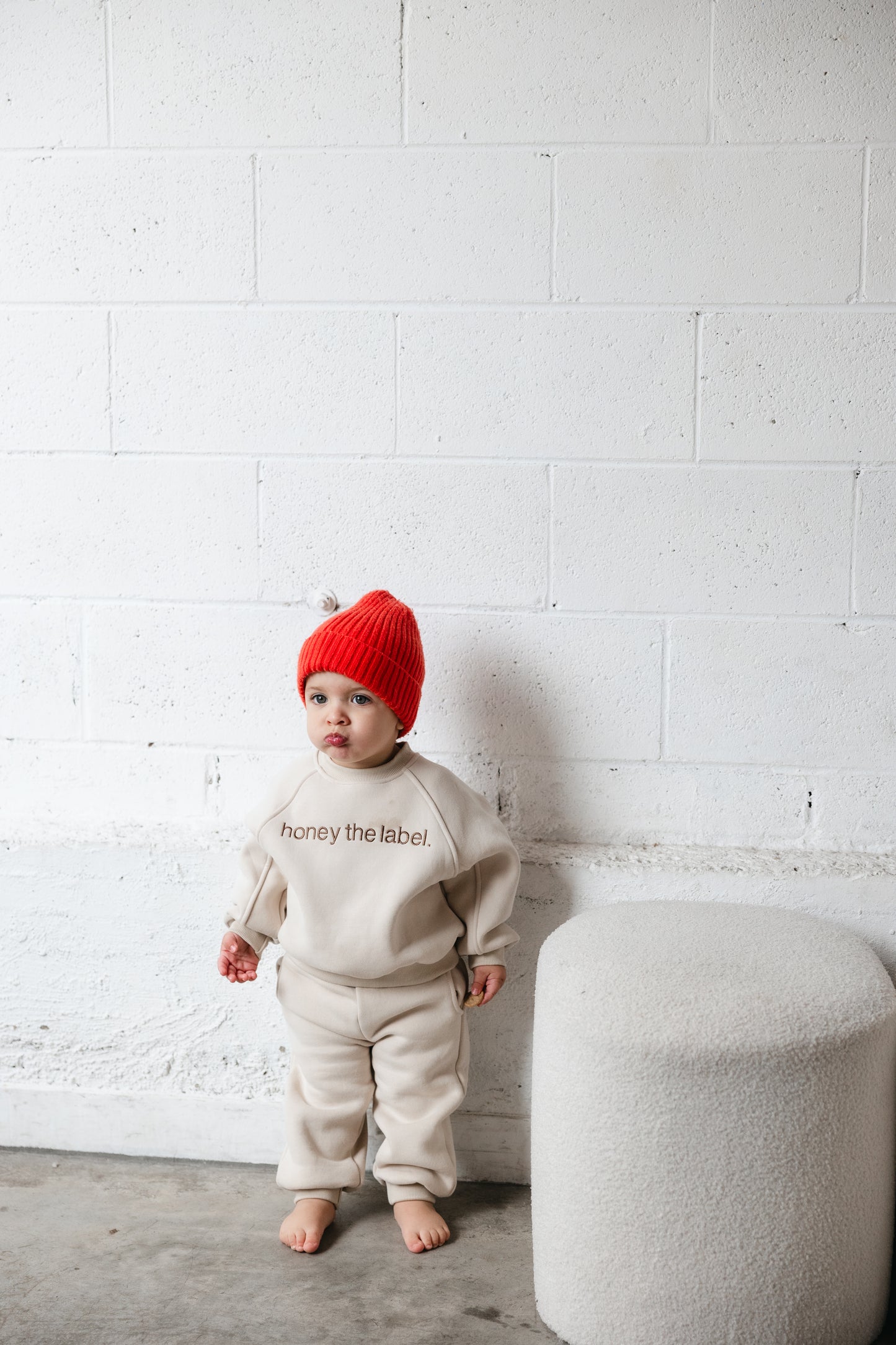Beige Baby Tracksuit