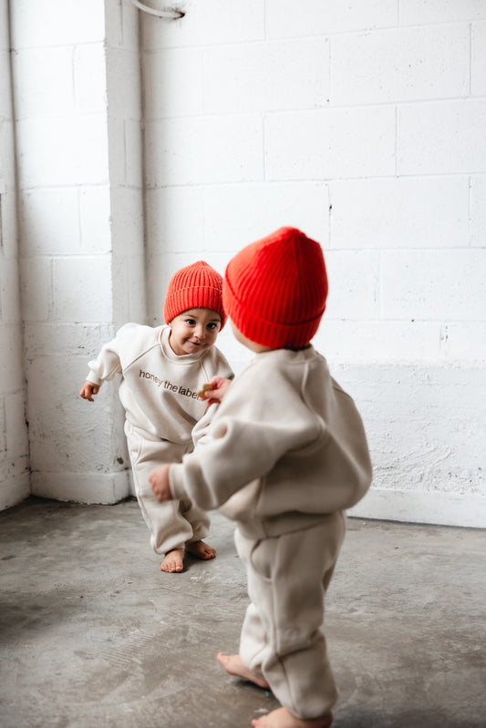 Beige Baby Tracksuit